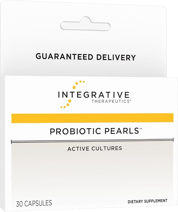 Integrative Therapeutics Probiotic Pearls - Daily Digestive Supplement for Gut Health Support* - Probiotic Capsules for Immune Health Support* - Soy-Free - 30 Count (30 Servings)