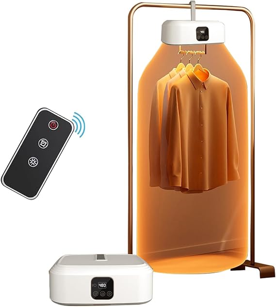 Upgraded Portable Clothes Dryer,Portable Dryer for Apartment RV Family Trip,Compact Foldable Mini Electric Laundry Dryer Machine with Dryer Bag,Compact Electric Dryer for Light Clothing, ETC