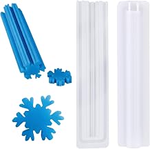 EORTA Snowflake Silicone Mold Tube, Christmas Winter Embed Soap Mold for Baking, Cake, Mousse, Dessert, DIY Handmade, Candle, Clay Craft Making Tool