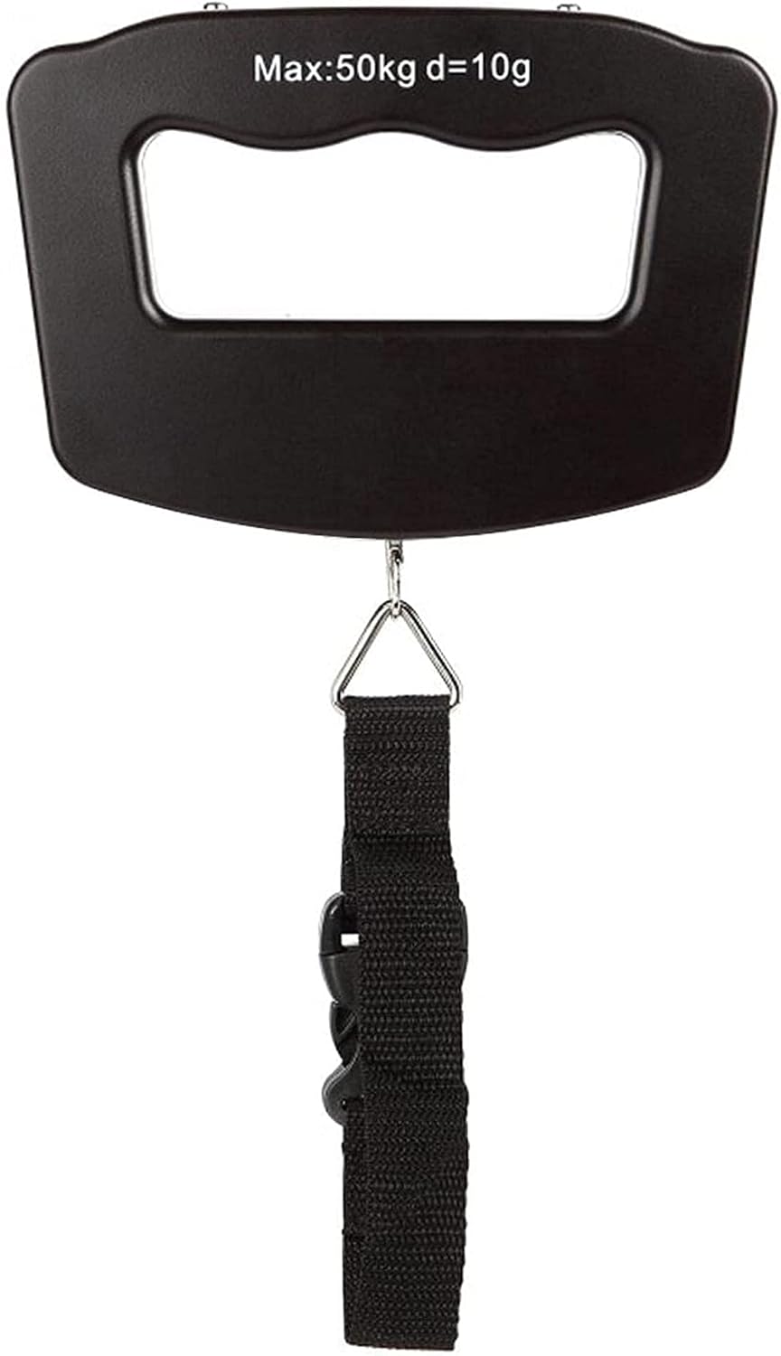 Digital luggage scale, hanging measuring electronic travel scale with hook, LED display luggage scale with data hold function Handheld style hanging scale Size : Luggage strap