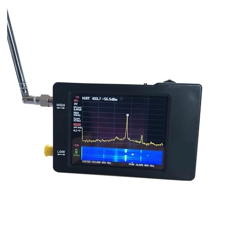 Spectrum Analyzer, 2.8 inch Display 100kHz to 960MHz Hand held Tiny Spectrum Analyzer with ESD Proteced
