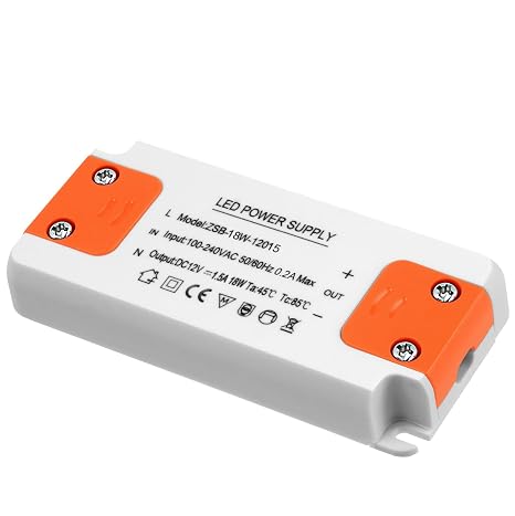AXFEE LED Driver 18W,Led Transformer 12V1.5A,Low Voltage Led Driver Adapter