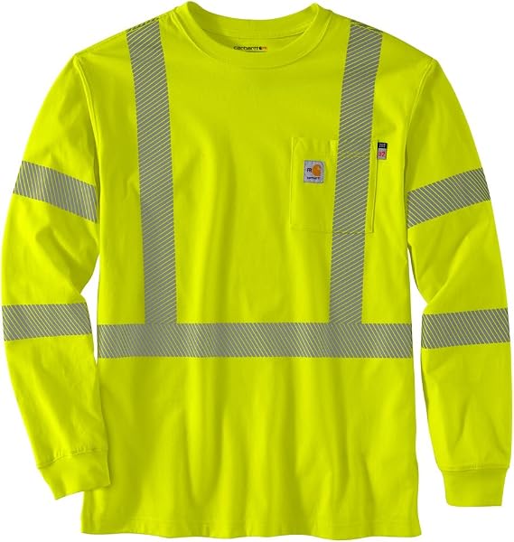 Carhartt Men's FR HV Force Loose LS Class 3 T-Shirt