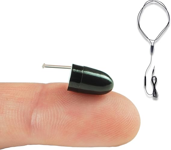 PingaOculto Spy Earpiece for Exams Wired Microphone (Vip Pro UltraMini) | 3.5 mm jack, Integrated microphone, Calls and recordings, iPhone and Android, Invisible, Wireless earpiece, Hidden earpiece