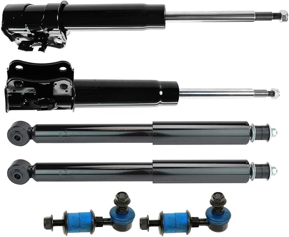 TRQ Front and Rear Suspension Kit Shock Absorber Strut Assembly Sway Bar