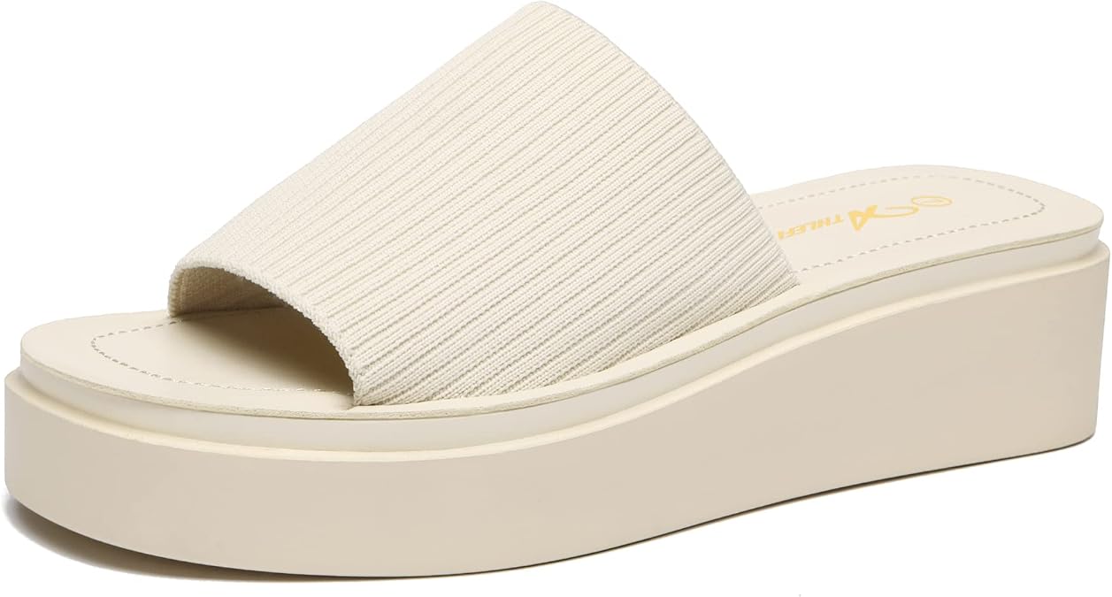 Athlefit Women's Platform Wedge Chunky Sandals