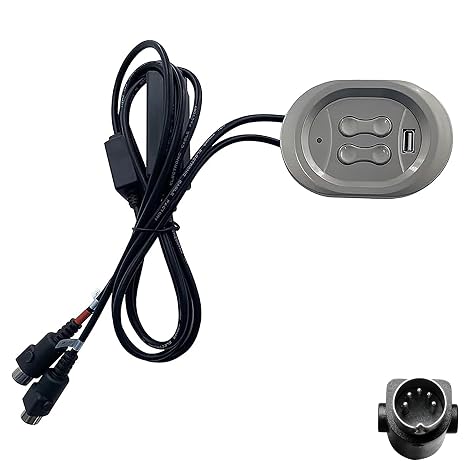 Power Recliner Kaidi 4 Button 5 Pin Switch KDH166-003 Hand Control with USB