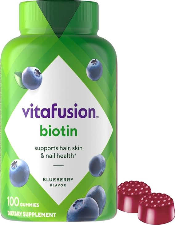 Vitafusion Biotin Gummies 5000mcg Per 2 Gummies | Hair Skin and Nails