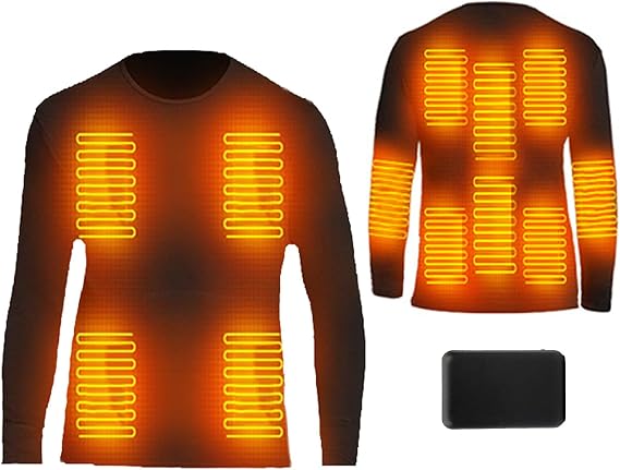 Smart Heating Underwear Bottom for Men Women 12 Zone Electric Heated Thermal Baselayer Underwear for Cold Weather