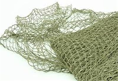 Fishing Net. 10-foot x 5-Foot Net Made of 34 Squares Individually Knotted from Twisted CottonNylo