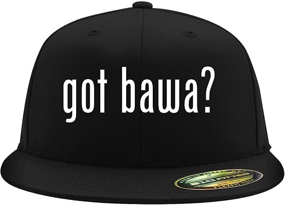 got bawa? - Flexfit 6210 Structured Flat Bill Fitted Hat | Trendy Baseball Cap for Men and Women | Snapback Closure