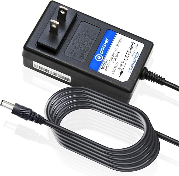 T POWER 12V Charger for Westinghouse WGen9500, WGen12000, WGen3600DF, iGen4500, WPro12000, WPro8500 Generators - 12V DC Adapter - 14.4W - 1.2A - 2-Pin Connector - Black - T POWER Brand