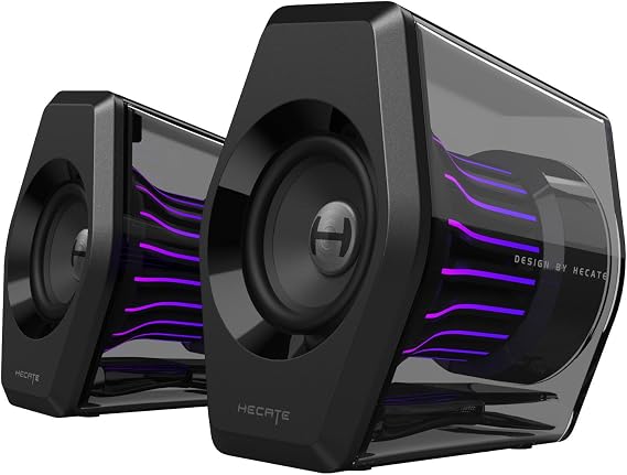 Edifier G2000 Pro 2.0 RGB Gaming Speakers with 64W Peak Power, Black