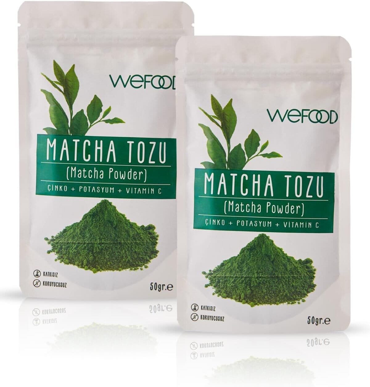 Wefood Matcha Powder 50 gr 2 pieces