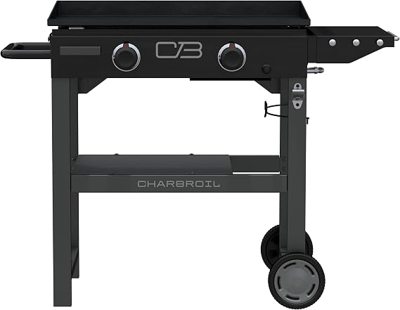 Charbroil 28" Performance Series 2-Burner Propane Gas Griddle with Cart, Black - 463459924