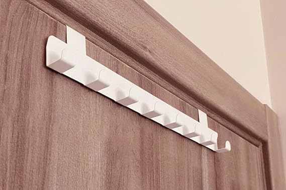 Risingmaber Metal Beyaz Amerikan Kapı Arkası Askılık Organizer Askılık ve Banyo Kapı Arkası Askılık MT60B