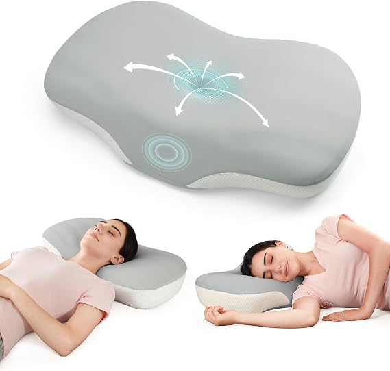 Ergonomic Memory Foam Cervical Pillow for Neck & Shoulder Support