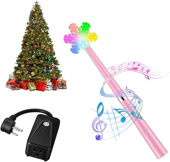 Christmas Tree Light Remote - Wireless Voice Control, Music Sync & Waterproof Switch for Holiday Decor
