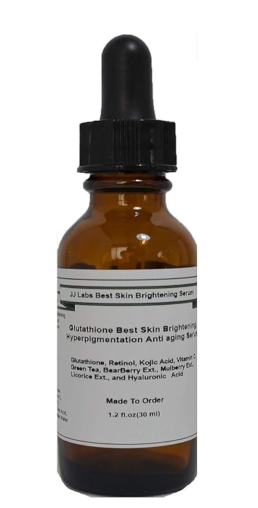 Glutathione Best Skin Brightening, Anti Aging Serum with Hyaluronic Acid (1.2oz)