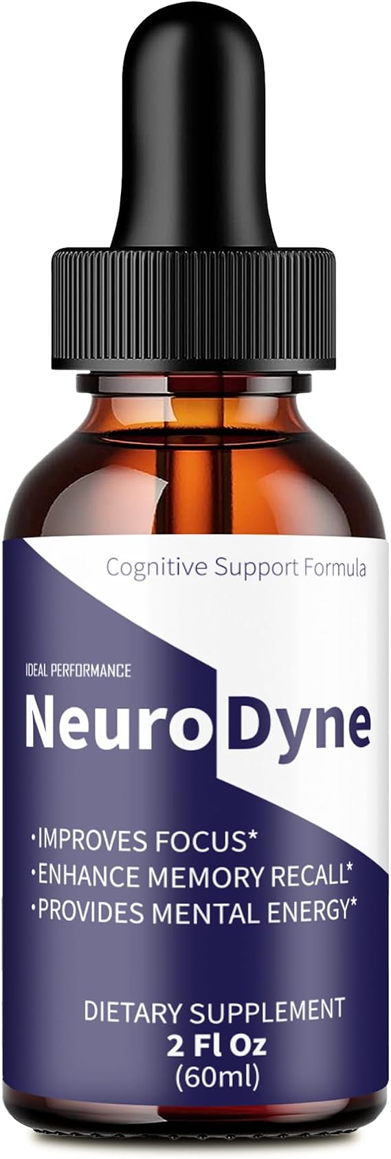 Neurodyne Drops, Official Neurodyne Brain Health Supplement Droppers - Maximum Strength, Advanced Nootropic Drops Support, All Natural Neuro Dyne Cognitive Health & Function Reviews (1 Pack)