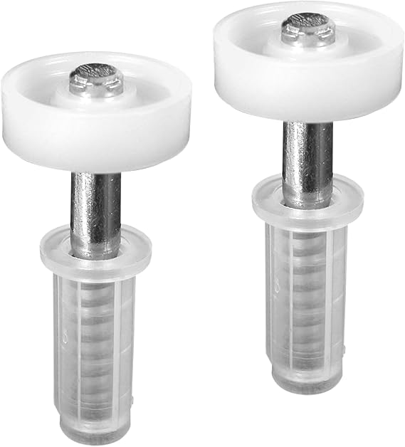 Prime-Line N 6703 7/8 In. Nylon Bi-Fold Closet Spring-Loaded Top Roller Guide (2 Pack)