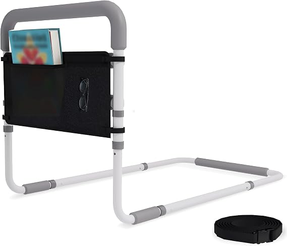 Healthcraft Assista-Rail Fixed Bed Rail with Organizer, ASTM Certified