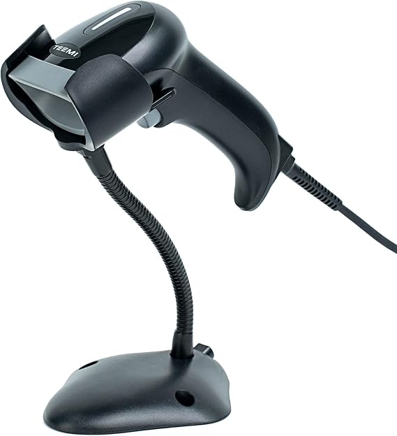 TEEMI TMSL-77 2D USB Barcode Scanner with Stand for POS Mobile Payment
