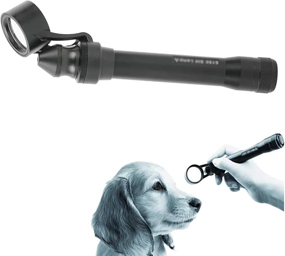 Portable Slit Lamp Microscope, Handheld Optical Slit Lamp with 5X Magnification for Veterinary and Ophthalmologic Use