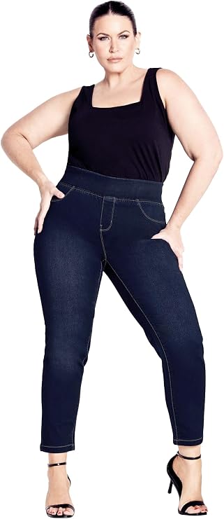 Avenue Butter Denim Pull-On High Rise Jean