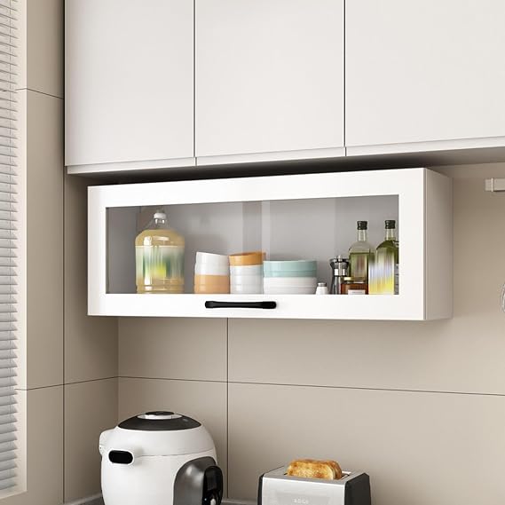 Wall Mounted Sideboard, Medicine Cabinet, Floating Storage Cabinet, Modern Farmhouse Floating, Medicine Storage Organizer, for Kitchen, Dining Room, Bathroom and Living Space(80cm)