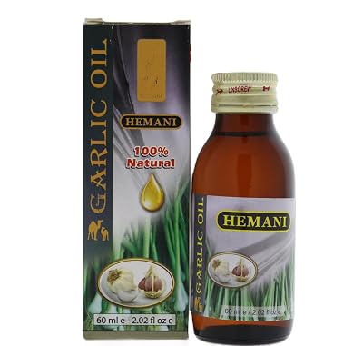 Hemani Garlic Oil 60ML 2 Fl Oz Premium Oil with Dropper