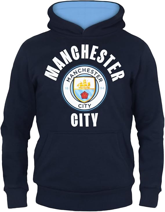 Manchester City FC Official Soccer Gift Boys Fleece Graphic Hoody