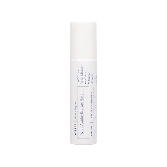 KORRES Greek Yoghurt Wide Awake Eye Gel Roller Ball Serum, 0.51 fl oz
