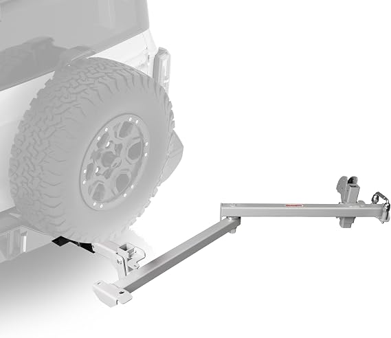 Rockland 500LBS Swing Away Hitch for Bike Rack and Cargo Carrier Basket, Silver