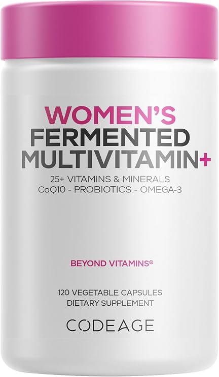 Codeage Women's Daily Multivitamin, 25+ Vitamins & Minerals, 120 Capsules