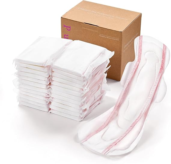 PurComfy 72 Count Premium Postpartum Pads with Wings