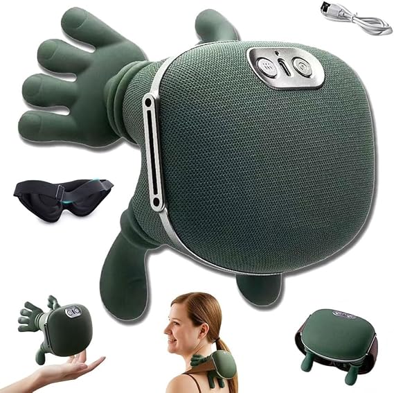 Massage Master for Neck Shoulder - Lower Abdominal, Shiatsu Back and Neck Massager for Pain Relief Deep Tissue, Electric Kneading Massage Pillow, Electric Cordless Gifts to Men Women