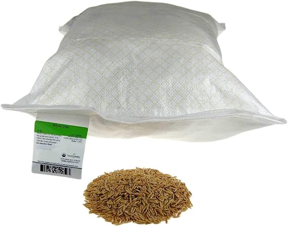 25 Lb Bulk Non-GMO Organic Whole Oat Groats (w/Husk) - Gluten Free Organic Oats - Whole Oats Organic for Sprouts, Steel Cut Oats Organic, Oat Berries, Oat Flour Organic, Oat Rice, and Livestock Feed