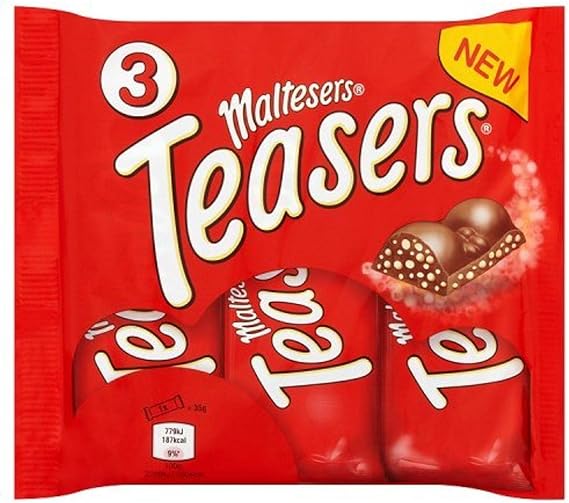 Maltesers Teasers Chocolate Bars, 3 x 35g