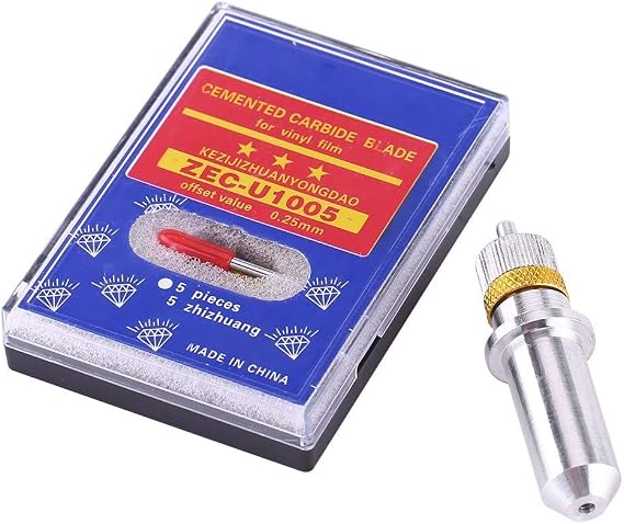GOTOTOP 15 Pcs Cutter Plotter Cutting Blades for Cutting Plotter 30, 45, 60 Degree Standard Cutting Blades with Holder