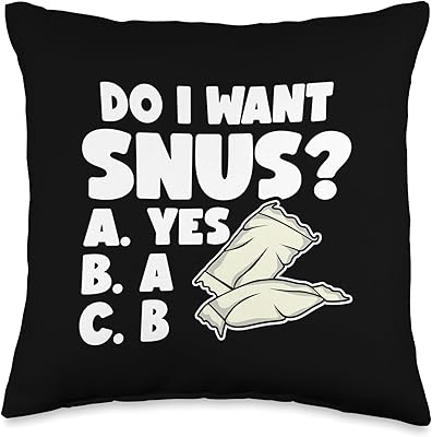 Snus Swedish Snus Throw Pillow