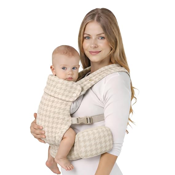 Ergonomic Baby Carrier Newborn to Toddler, Infant Baby Carrier Beige