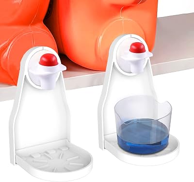 2 Pack Laundry Detergent Cup Holder Drip Catcher Organizer Clip Tight on Laundry Bottle Spouts, No More Leaks or Mess with Detergent and Fabric Softener in Laundry Room