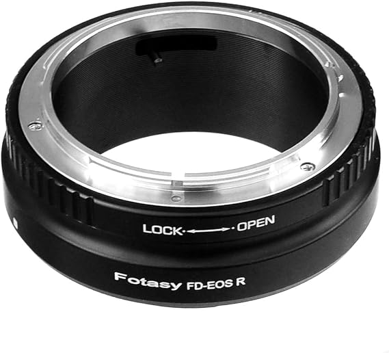 Fotasy Canon FD Lens to Canon EOS RF Mount Metal Adapter, FD EOS R Adapter, fits Canon FD Mount Classic Manual Lense & Canon RF Mirrorless Camera EOS R/RP/Ra / R5 / R6