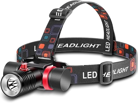 Scuba Dive Light 2000LM IPX8 Waterproof Diving Headlamp 3 Modes | 80M Beam Range, 4H Runtime, Aluminum Alloy Body, Magnetic Switch, Head Strap & Type-C Cable, For Diving Fishing Camping