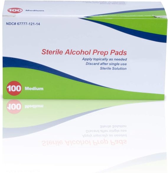 70% Alcohol Prep Pads, Medium, 200/Box