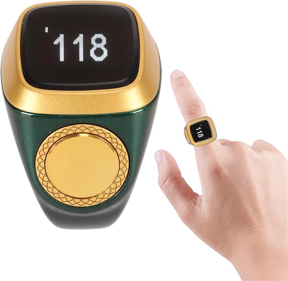Hand Tally Counter Count Clicker, Bluetooth Counter for , 0.49in Screen, Electronic Counting Finger for Sport Casino Event School Training Activities (Green)