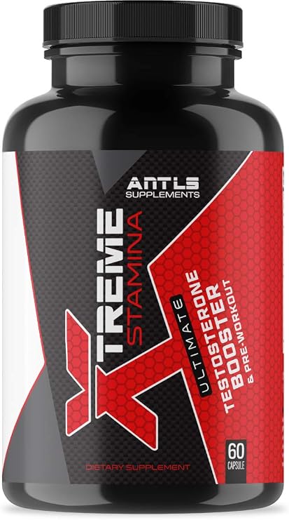 Testosterone Booster for Men with Nitric Oxide Pre Workout L-Arginine L-Citrulline AAKG D-Aspartic Acid Tongkat Ali Muscle Performance Energy 60 Capsules
