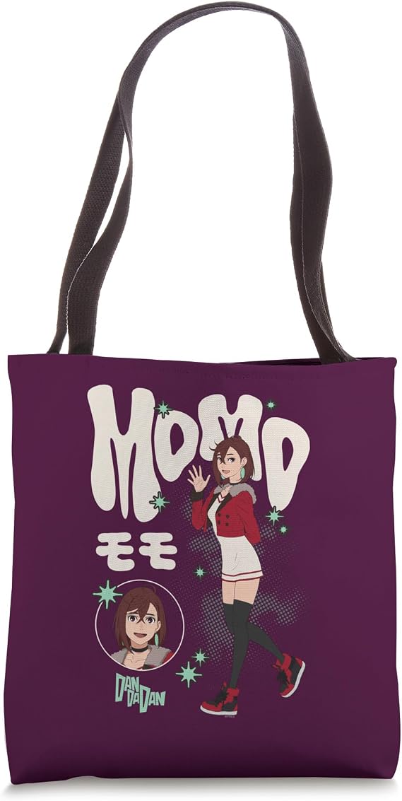 Dan Da Dan Momo Ayase Waving Hand Kawaii Anime Tote Bag