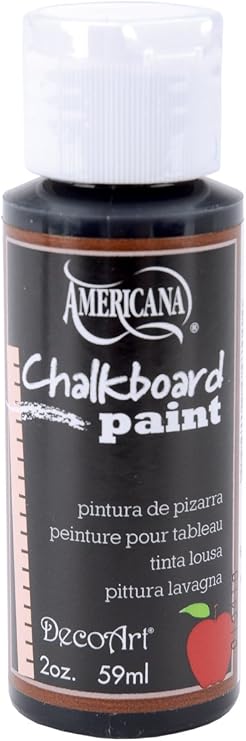 DecoArt DS90-3 Americana Chalkboard Paint, 2-Ounce, Black Slate
